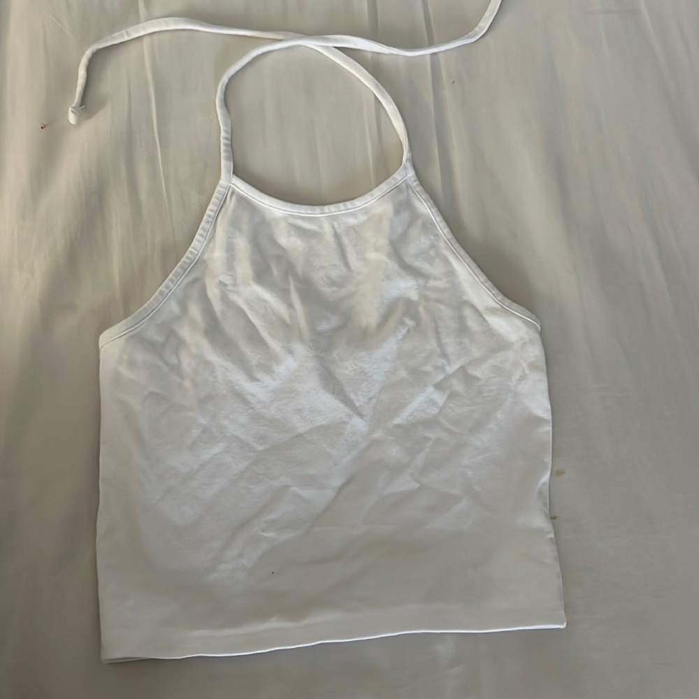 brandy melville adams self tie halter top